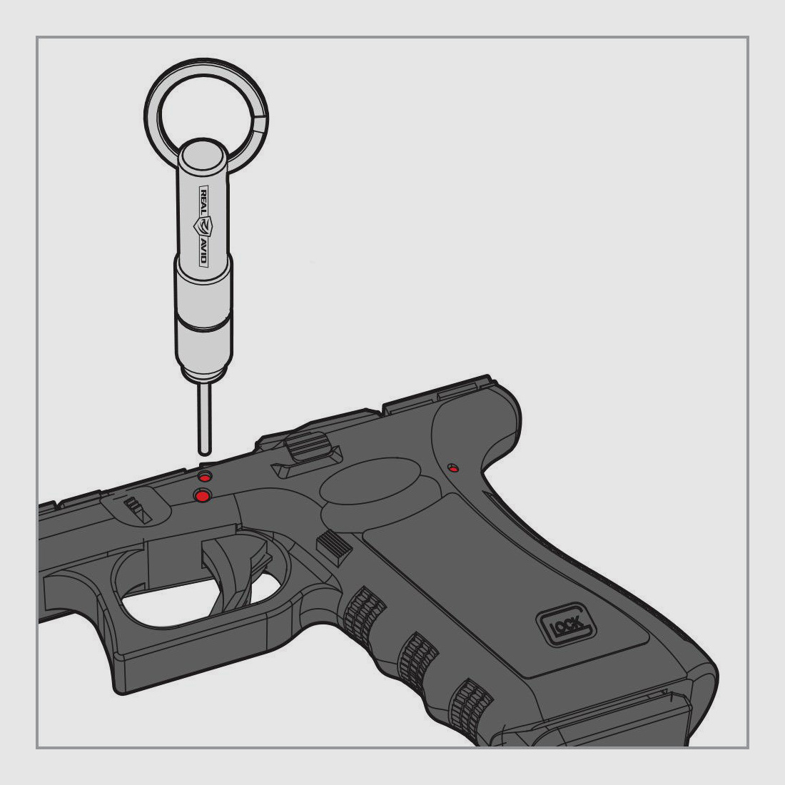 Real Avid 2-in-1 Tool For Glock