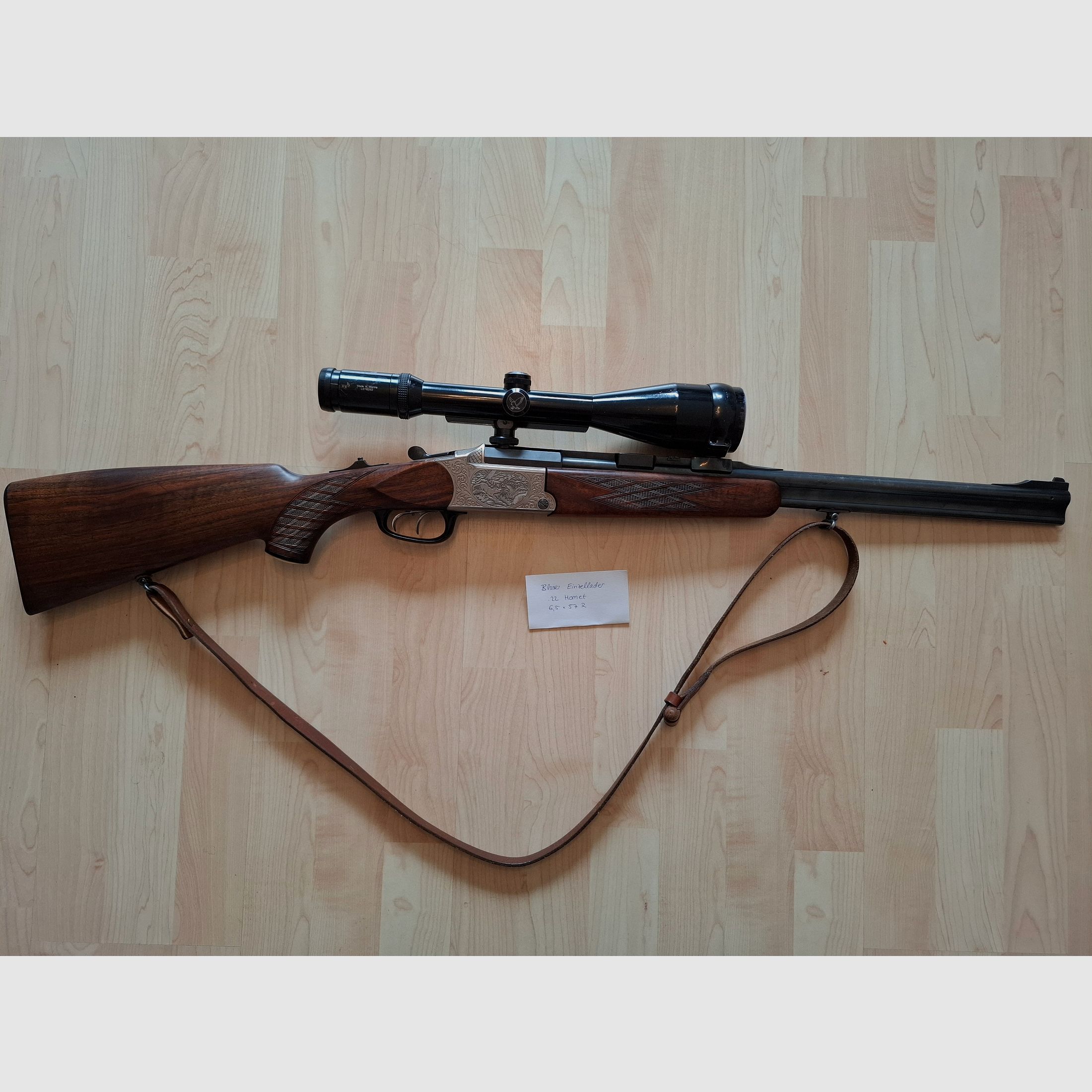 Blaser Bergstutzen 6,5x57R  .22 + Swarovski 3-12x56