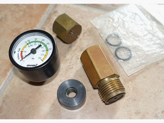 Hämmerli Manometer + Adapter usw.