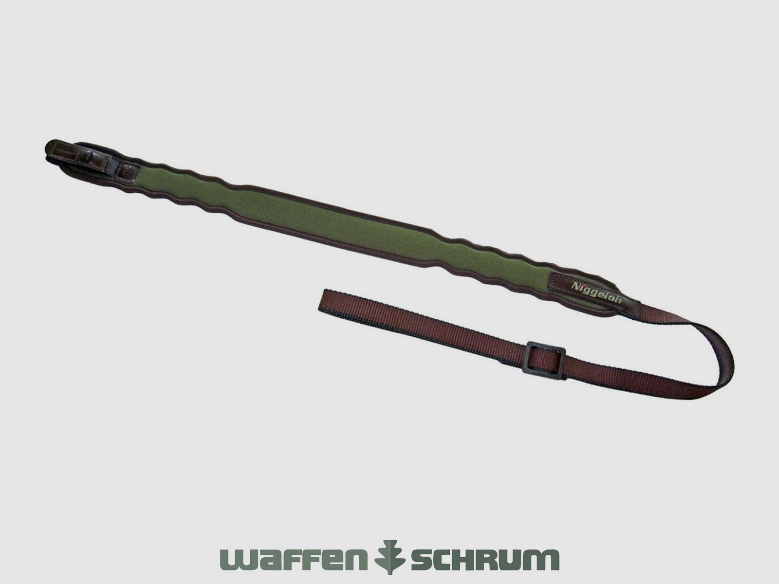 Niggeloh rifle sling for shotgun neoprene - green with quick release