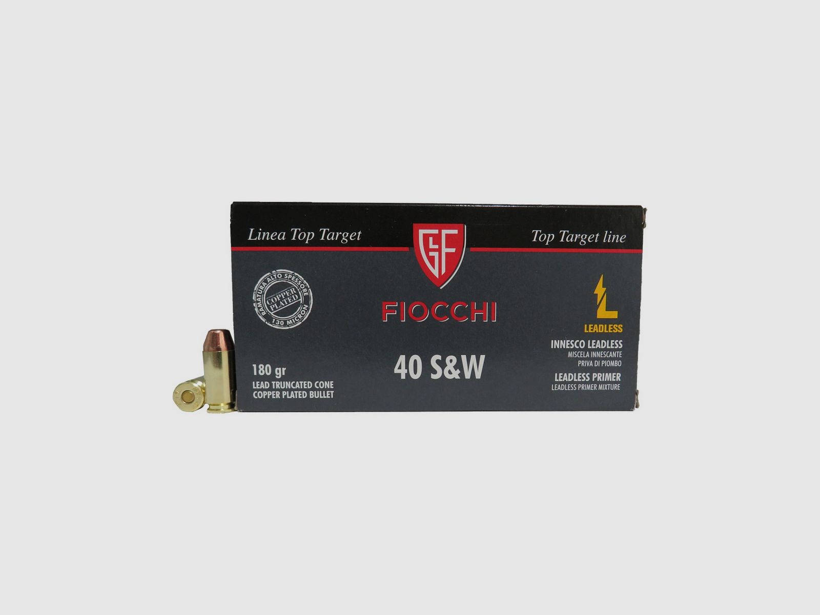 Cartouches Fiocchi cal. 40 S&W LL 180 gr, image 1 sur 2