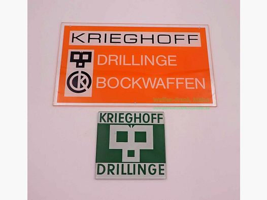 Krieghoff - Ulm Werbeschilder Dekorations- / Sammlerartikel
