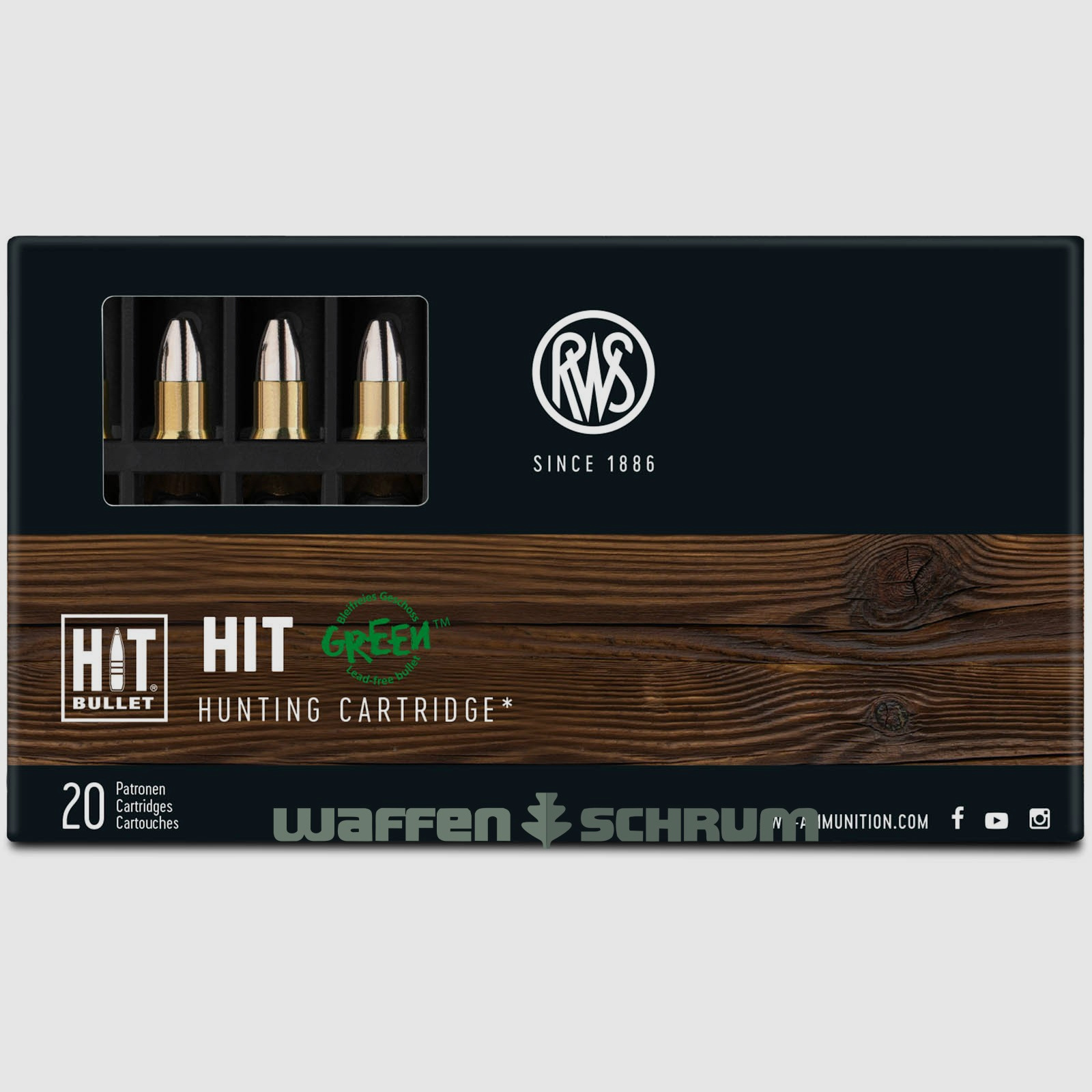 RWS 5,6x50R Mag HIT 2,6g - 40gr