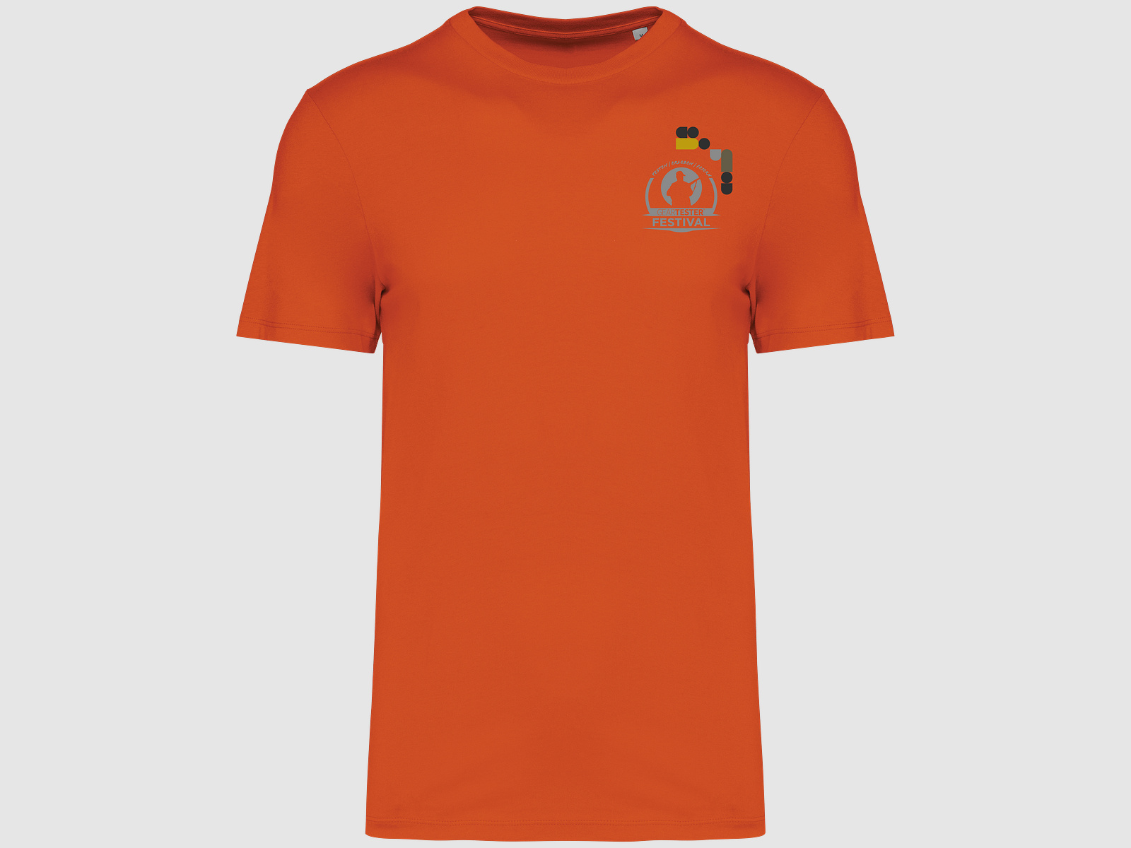 Geartester Festival Bio T-Shirt, piccolo logo