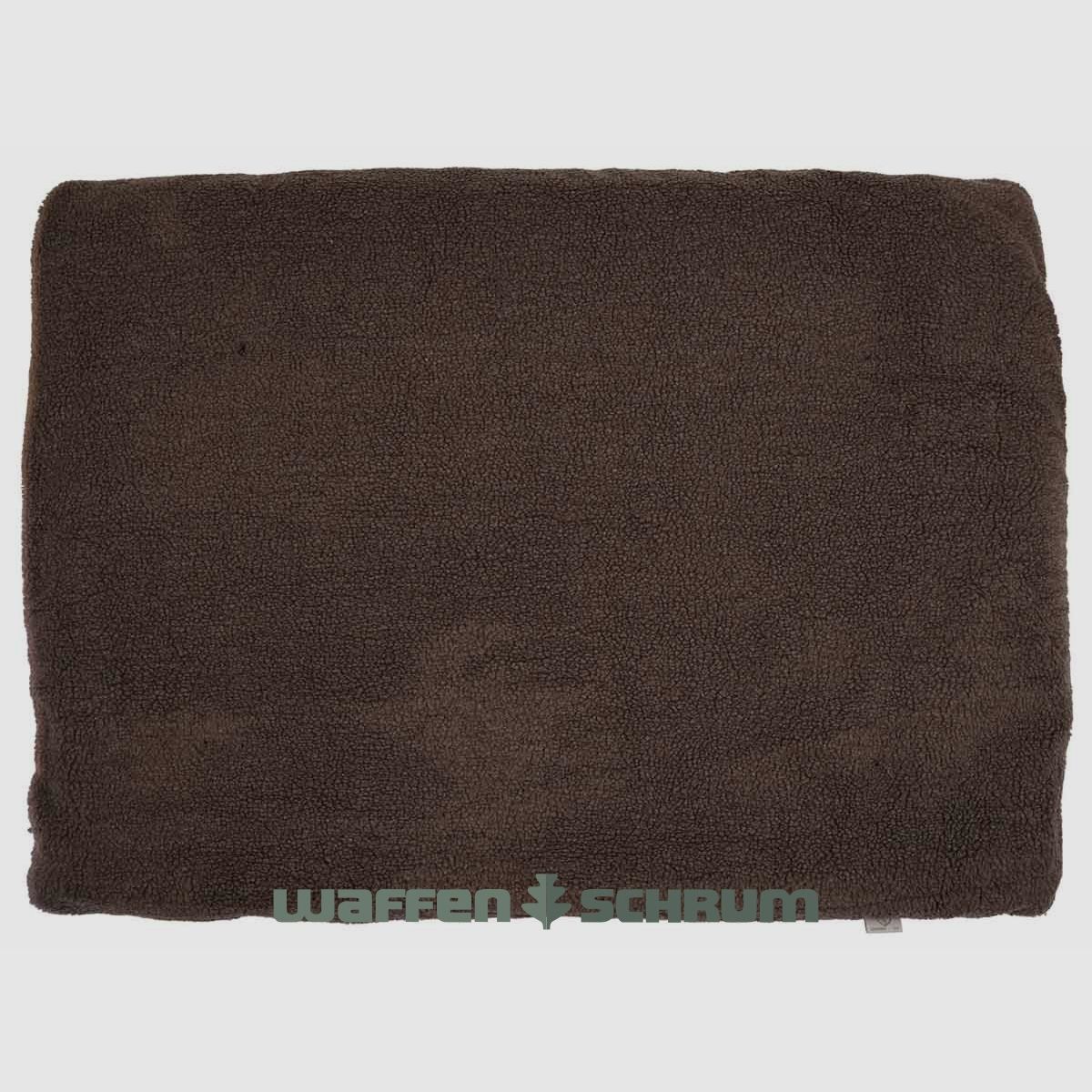 Hubertus dog blanket made of fiber fleece 95x140cm / brown