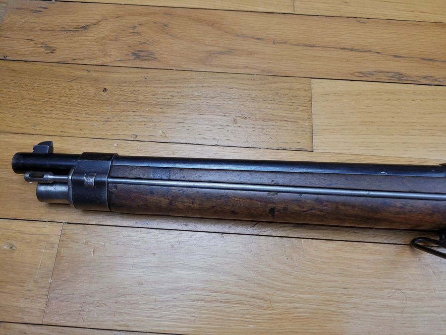 Zeldzaam Portugees cavaleriegeweer model 1886 – Kropatschek-systeem – 3.000 exemplaren(!) van Steyr – 8x56mm origineel – Prachtige macarons – Wapen van 1886 met het monogram van koning Louis I – TBE, afbeelding 32 van 33