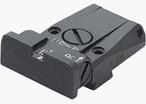 LPA TR28SS07 Mikrometer-Kimme für Walther Q5 Match SF, Black Diamond und Q4 SF O.R. – Schwarzes Visierbild