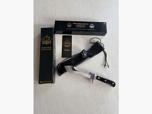PUMA White Hunter 2024 | New & unused | Certificate | Leather sheath | Original packaging