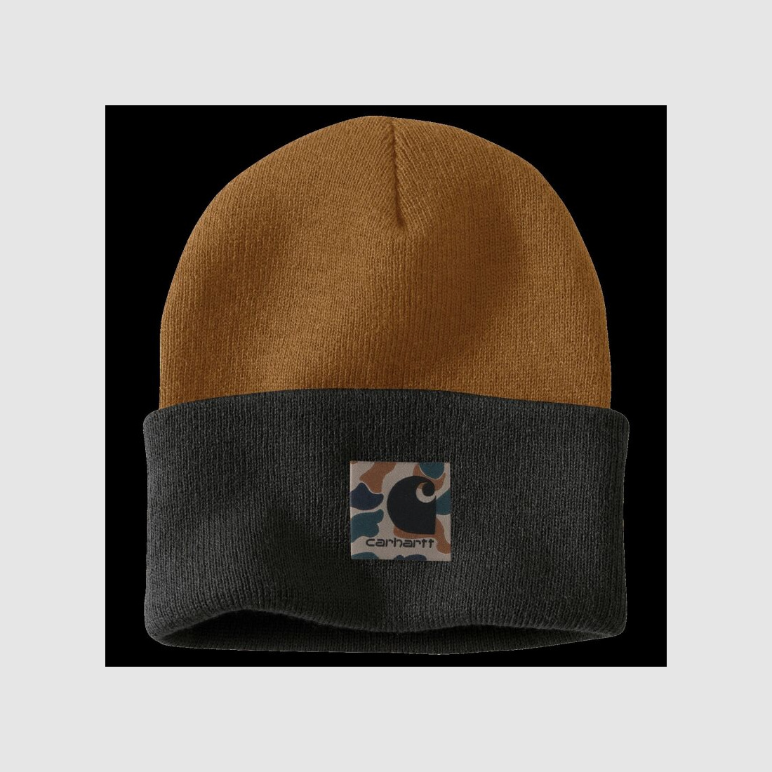 Carhartt Beanie Knit Camo Patch Carharrt® Brown One Size