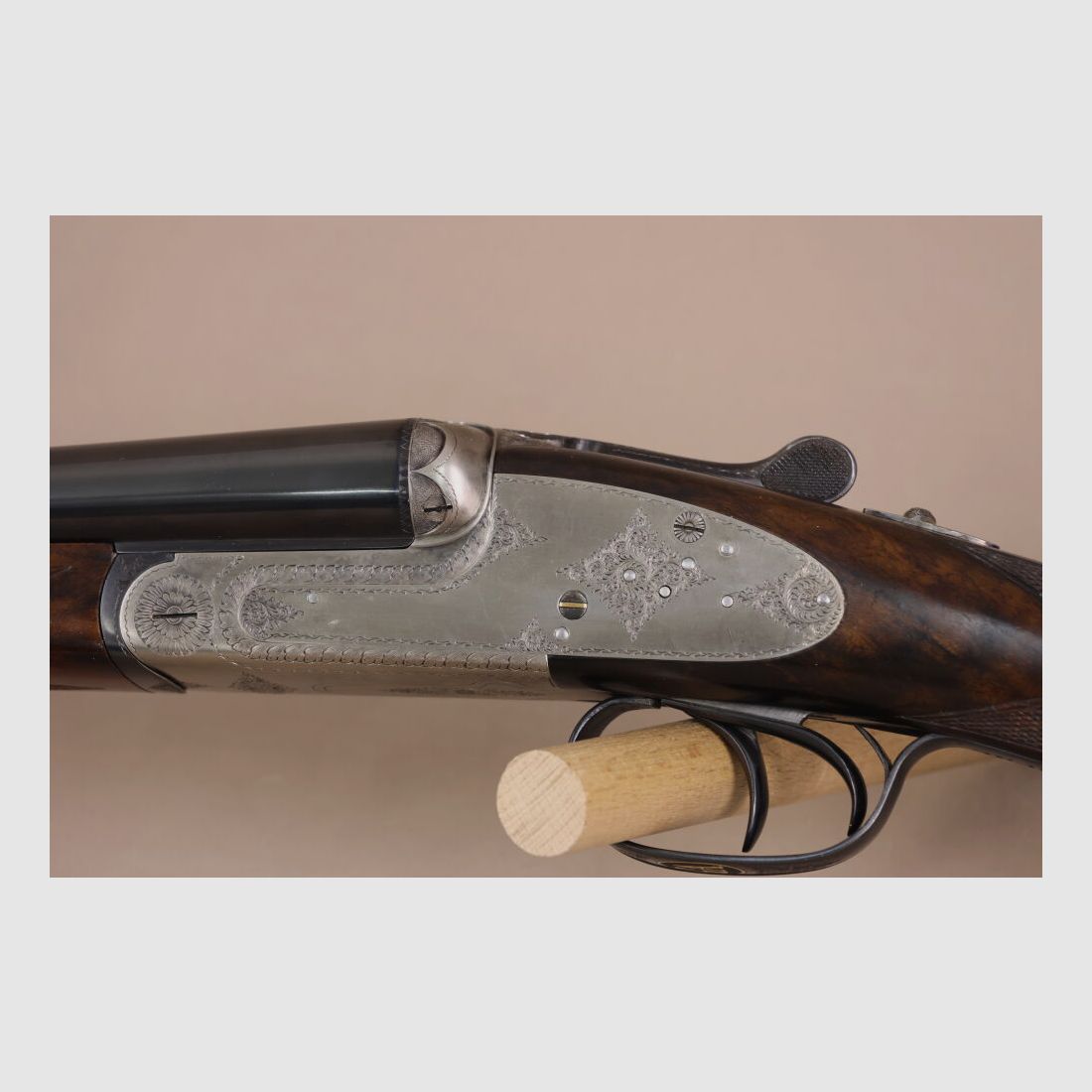 AYA - Aguirre y Aranzabal side lock over-and-under shotgun // TOP wood / engraving / made according to the specifications of Augustinus von Papen!!, image 4 of 10