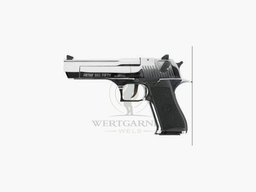 Retay Big Fifty, Kal. 9mm P.A.K., 16+1 Schuss, Chrome