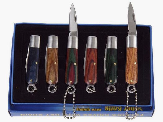 Minimesser-Set 6tlg. Mini-Taschenmesser