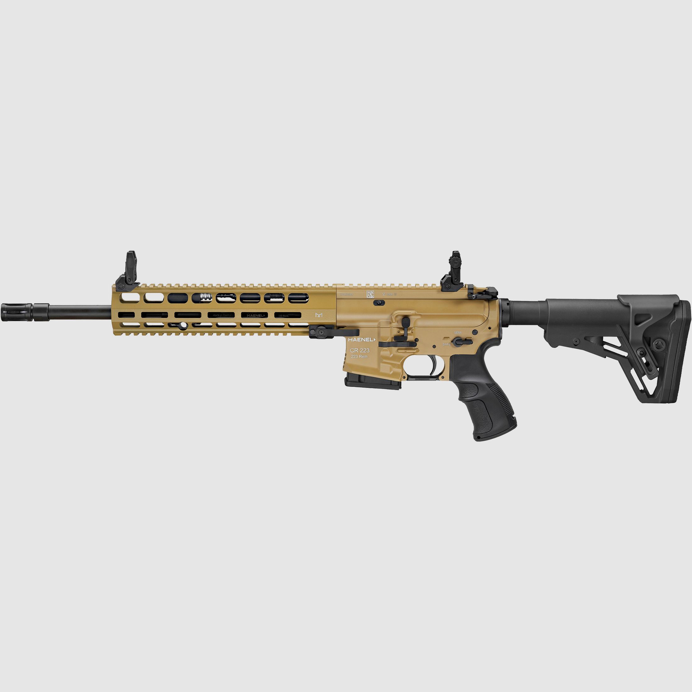 Haenel CR 223 M-LOK Handguard barrel length 368 mm | Direct trigger (3,200 g) | Long handguard | Sand color | Not sportingly approved, cal. .223 Rem., image 2 of 2