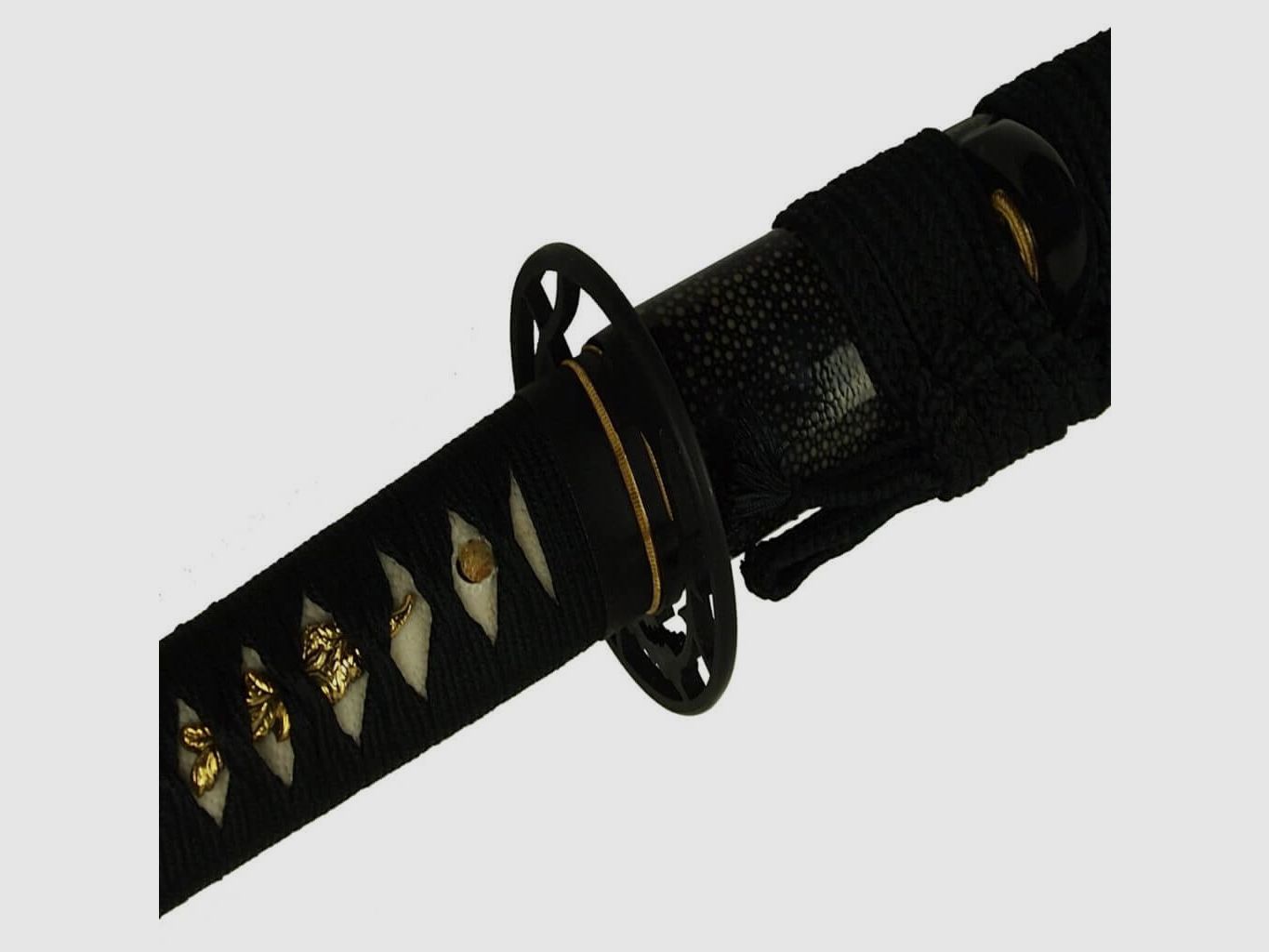 DerShogun Katana Samuraischwert mit Gyaku-Kobuse Klinge - 1095 Carbonstahl