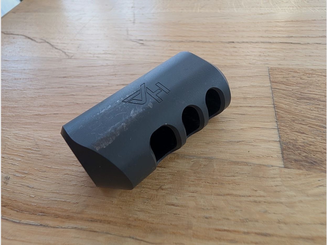 Hera PCC Kompensator, sehr gut erhalten // Compensator Muzzle Brake 5/8 x 24 9mm