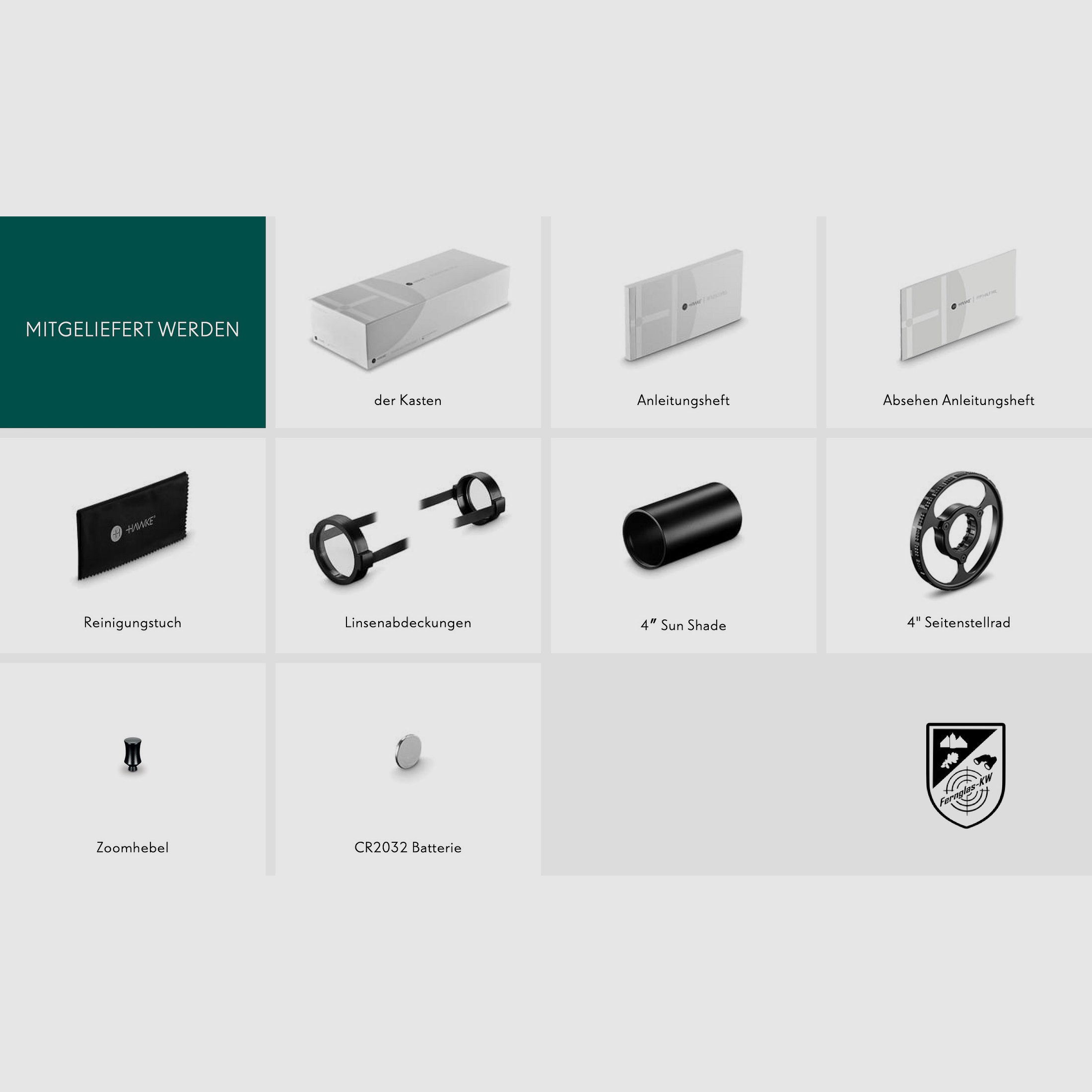 HAWKE 17450 Zielfernrohr Sidewinder 30 FFP 4-16x50 FFP Half Mil Absehen