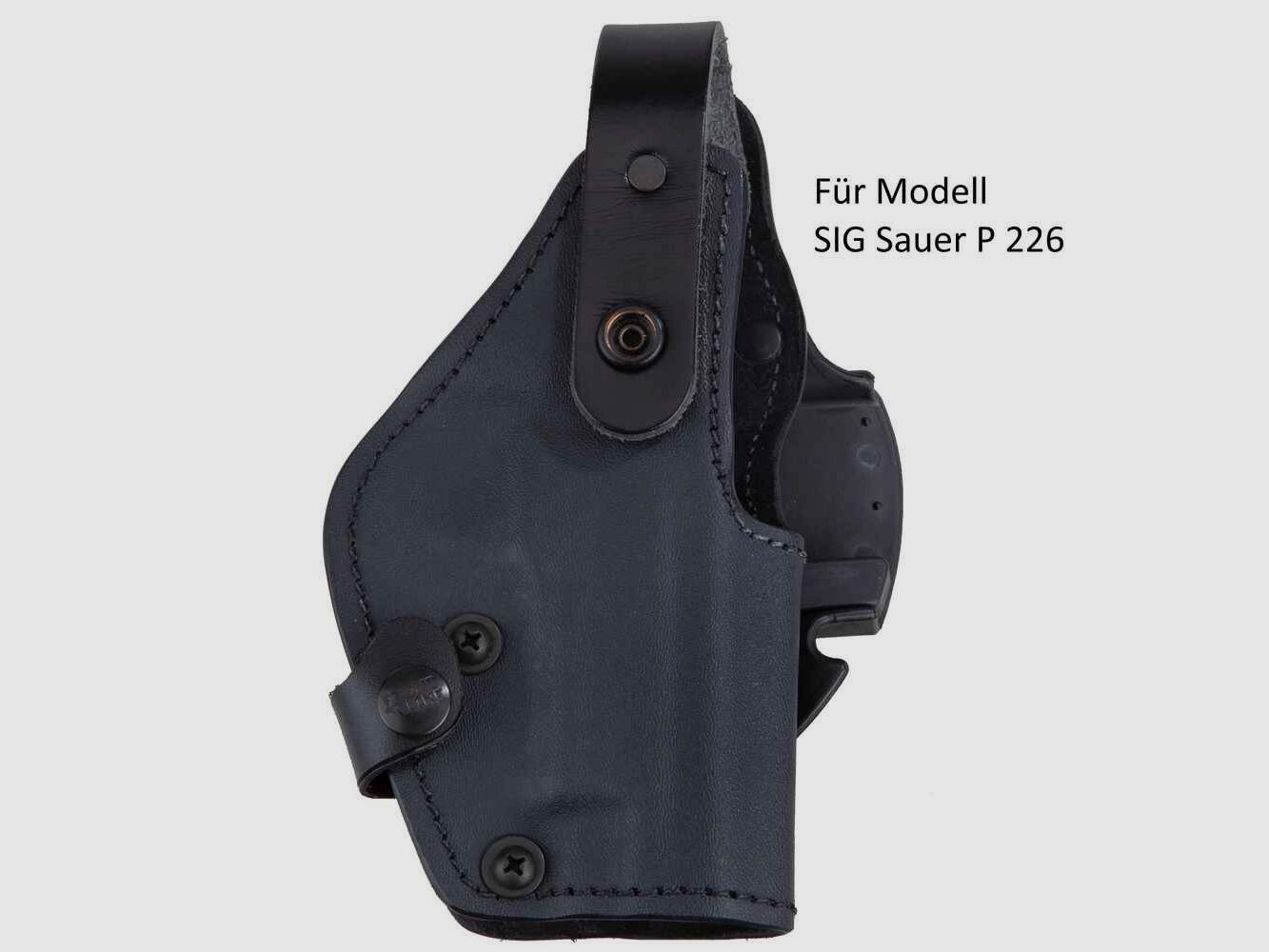 Fondina da cintura Front Line Thumb-Break Kydex BFL con rivestimento in pelle