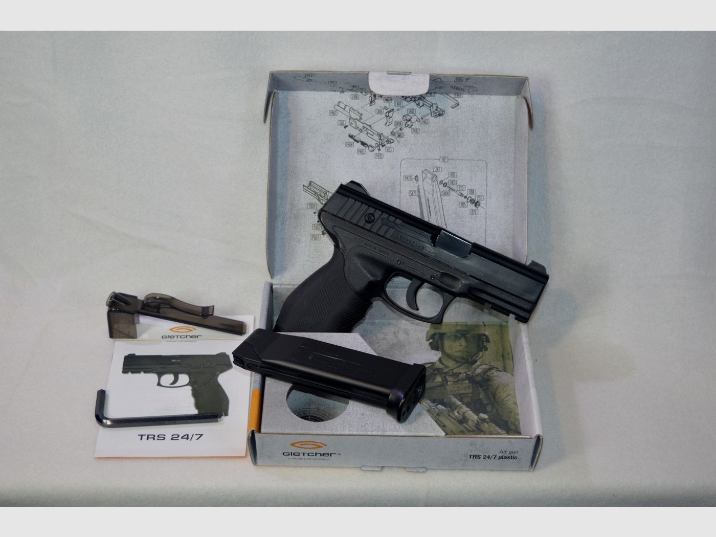 Pistola CO2 Gletcher TRS 24/7 - COME NUOVA