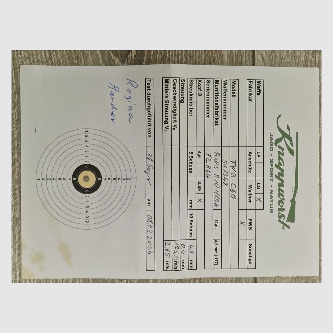 Feinwerkbau Match air rifle C 60 with lots of accessories, overhaul 2024!