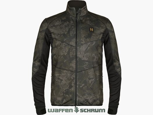 Chaqueta de forro polar Härkila Noctyx Camo AXIS MSP® Negro/Negro