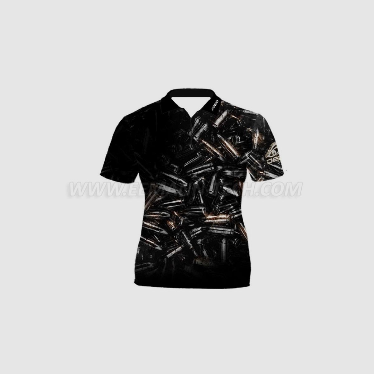 DED 9x19 Luger Schwarzes T-Shirt, Größe: 3XL, Benutzerdefinierter Name: Mit Benutzerdefiniertem Namen, Bekleidungsart: Damen, Bild 3 von 3
