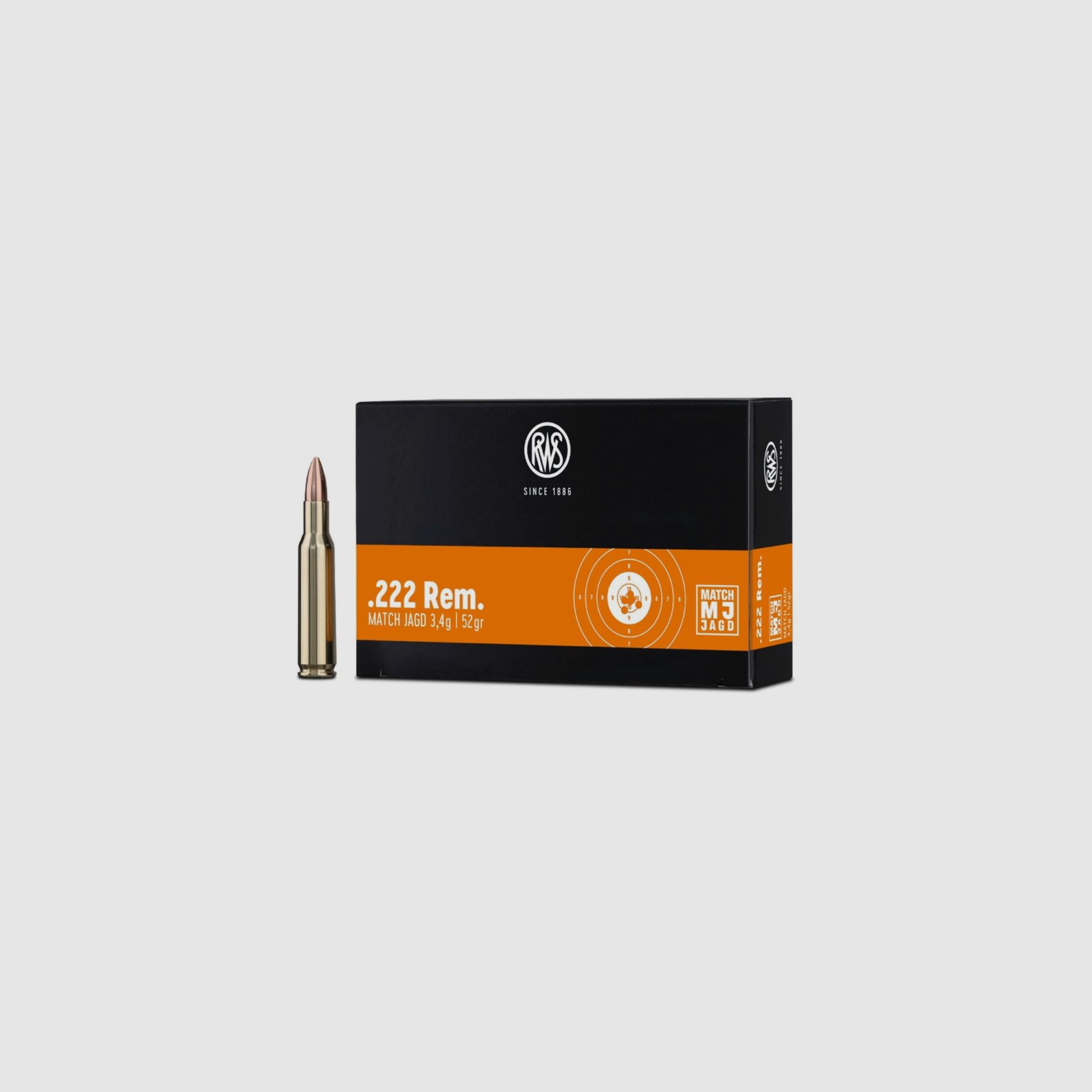 RWS .222 Rem. Match-Jagd 3,4g 52gr