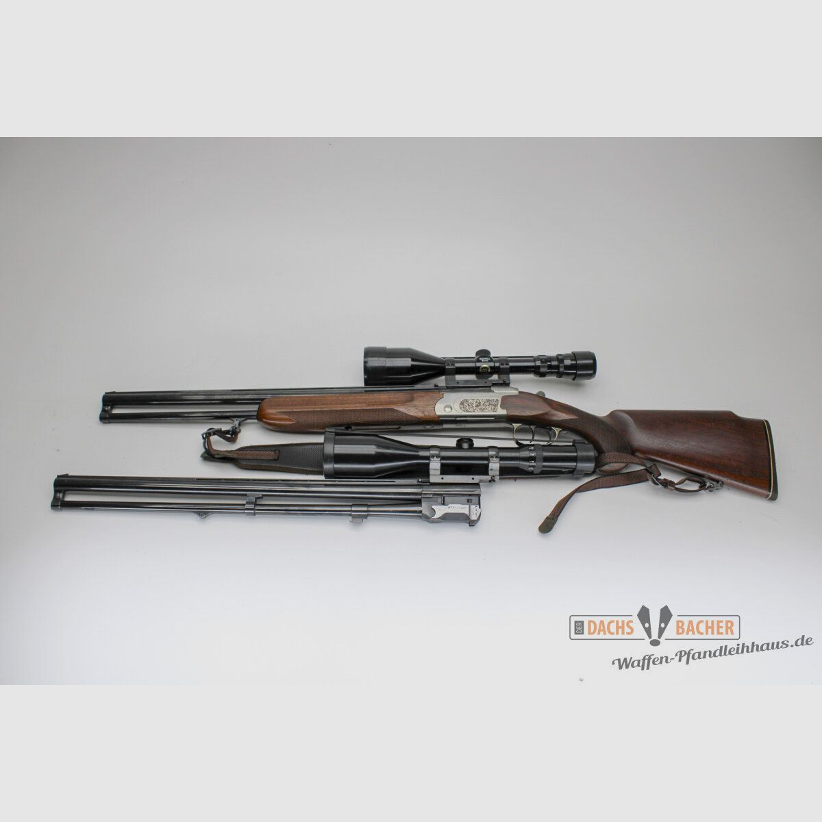 BBF BDB Strzelba kombinowana nad- i podlufowa Strzelba podwójna Tikka 512S Kal. 12/70 + .222Rem + 6,5x55SE + .30-30Winchester Keller + Simmann, zdjęcie 1 z 12