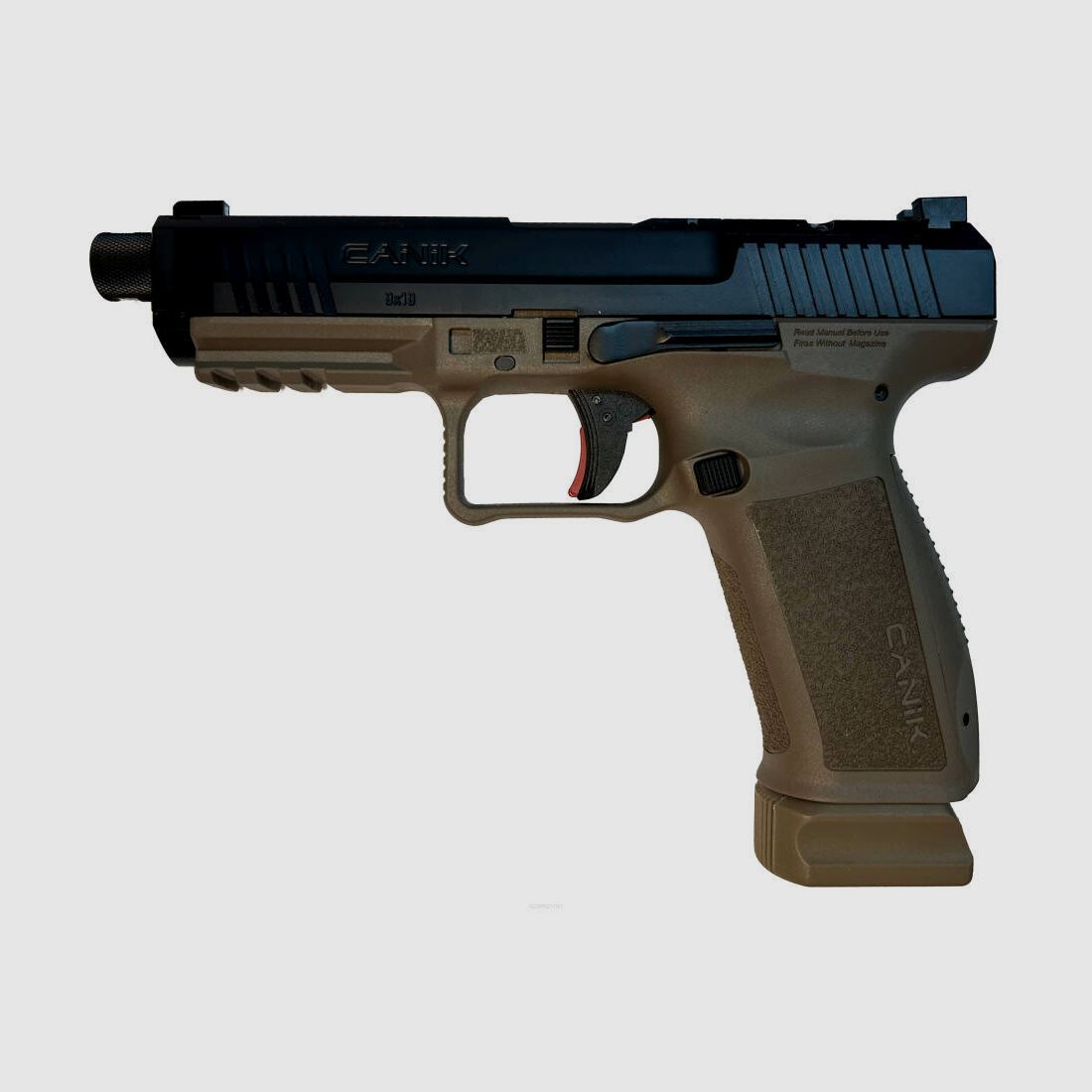 Pistola semiautomática CANIK METE SFT, Black Slide / FDE Frame - Cañón roscado, imagen 2 de 2