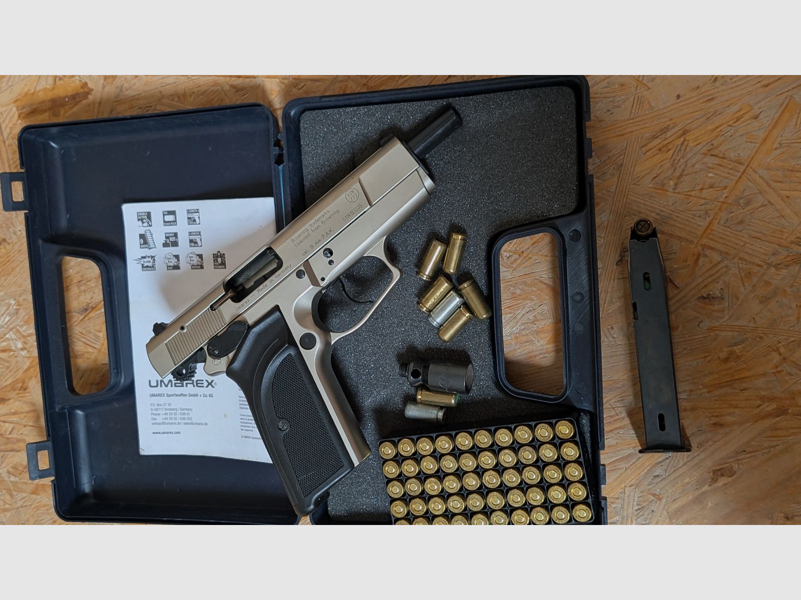 Browning GPDA 9mm blank firing blackened