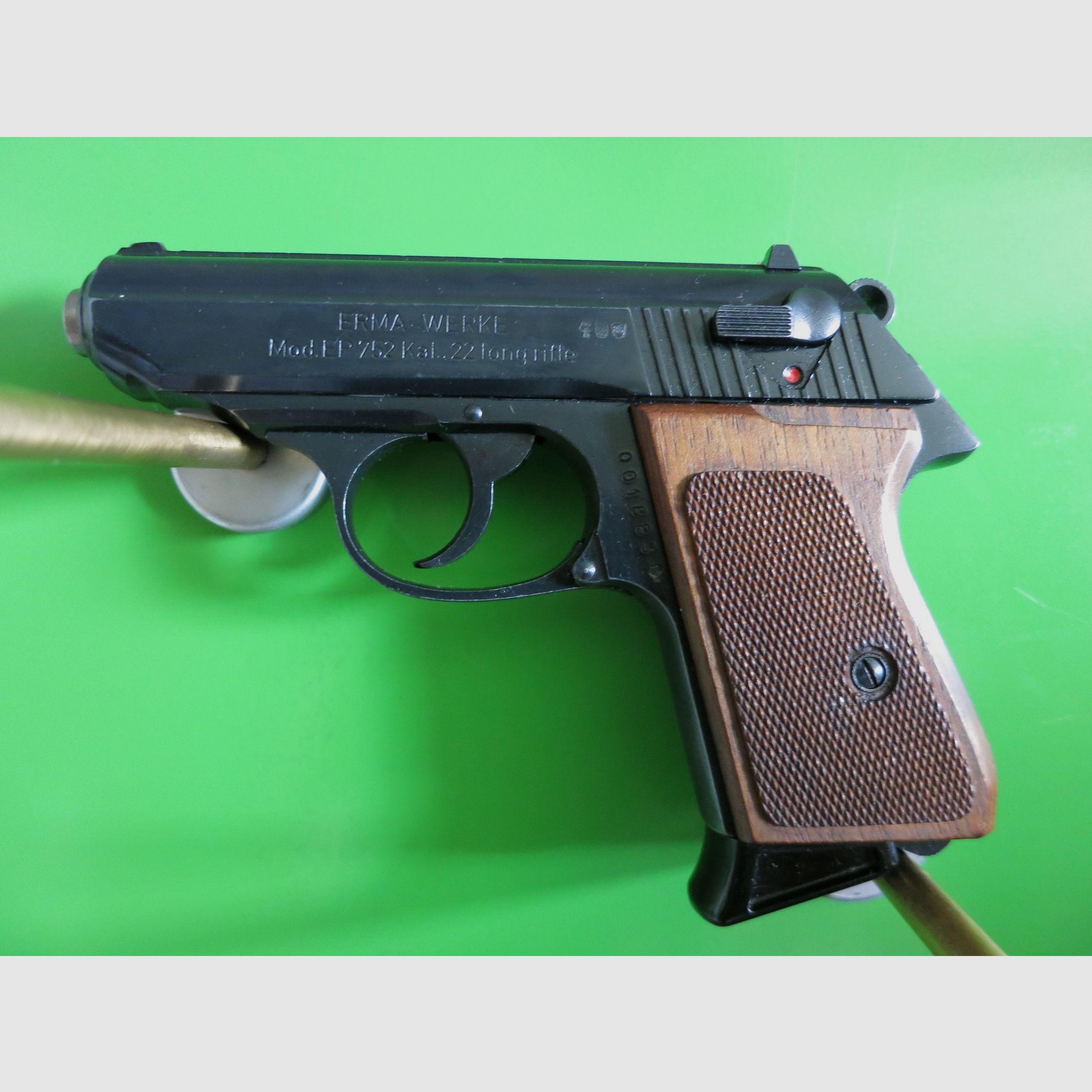 Halbautomatische Pistole, Erma EP 752 (Walther PPK), Kal. .22lr       #55-