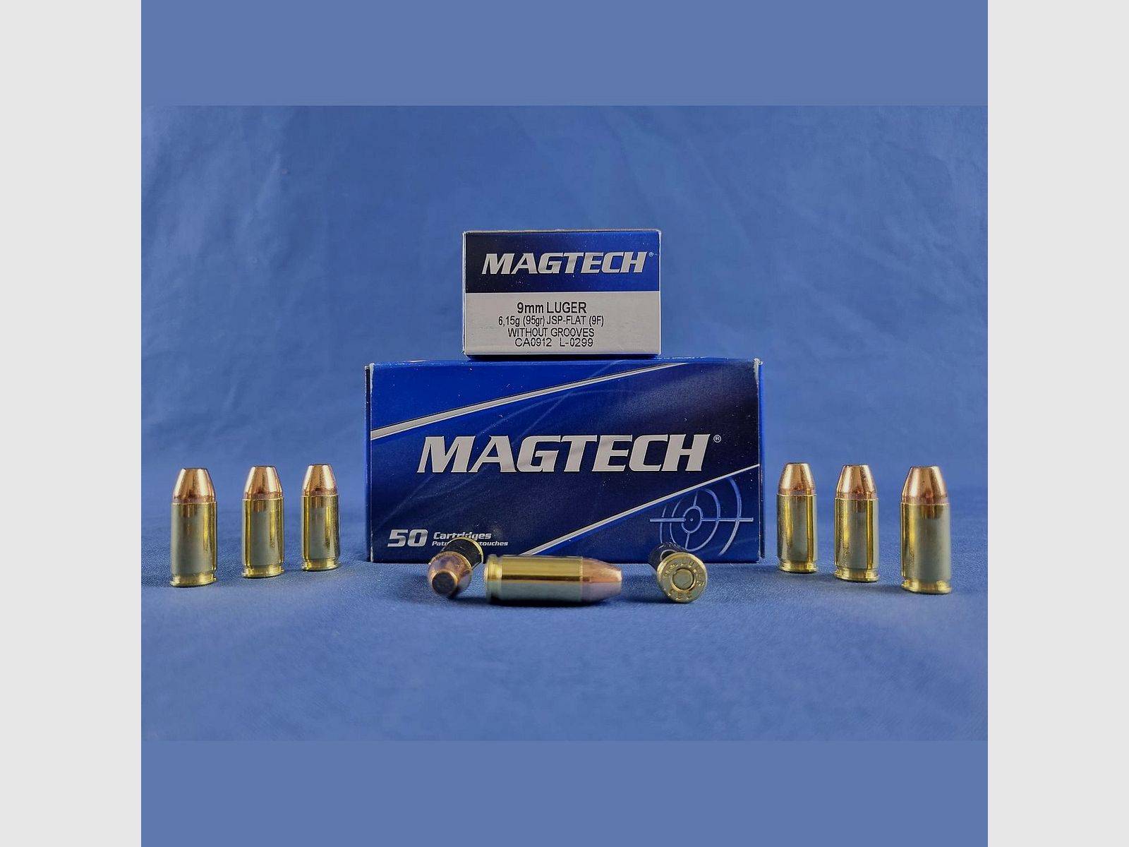 Magtech 9mm Luger JSP-Flat 6,15g/95grs.
