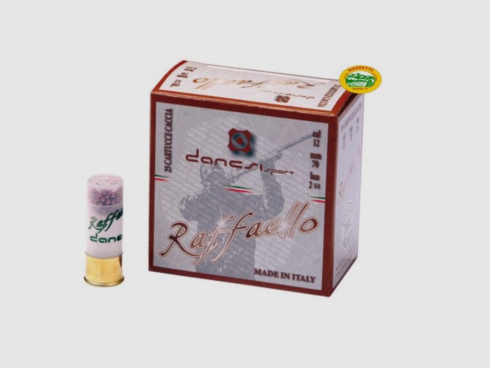 DANESI Patronen Raffaello Bior Kal.12 gr.36 pb.6 spezielle Taube