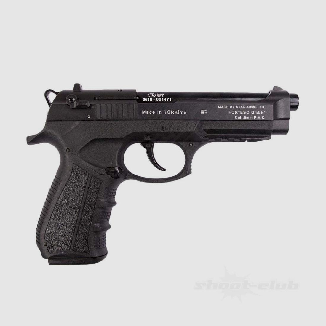 Zoraki 918-P Schreckschusspistole Brüniert 9mmPAK +Platzpatronen