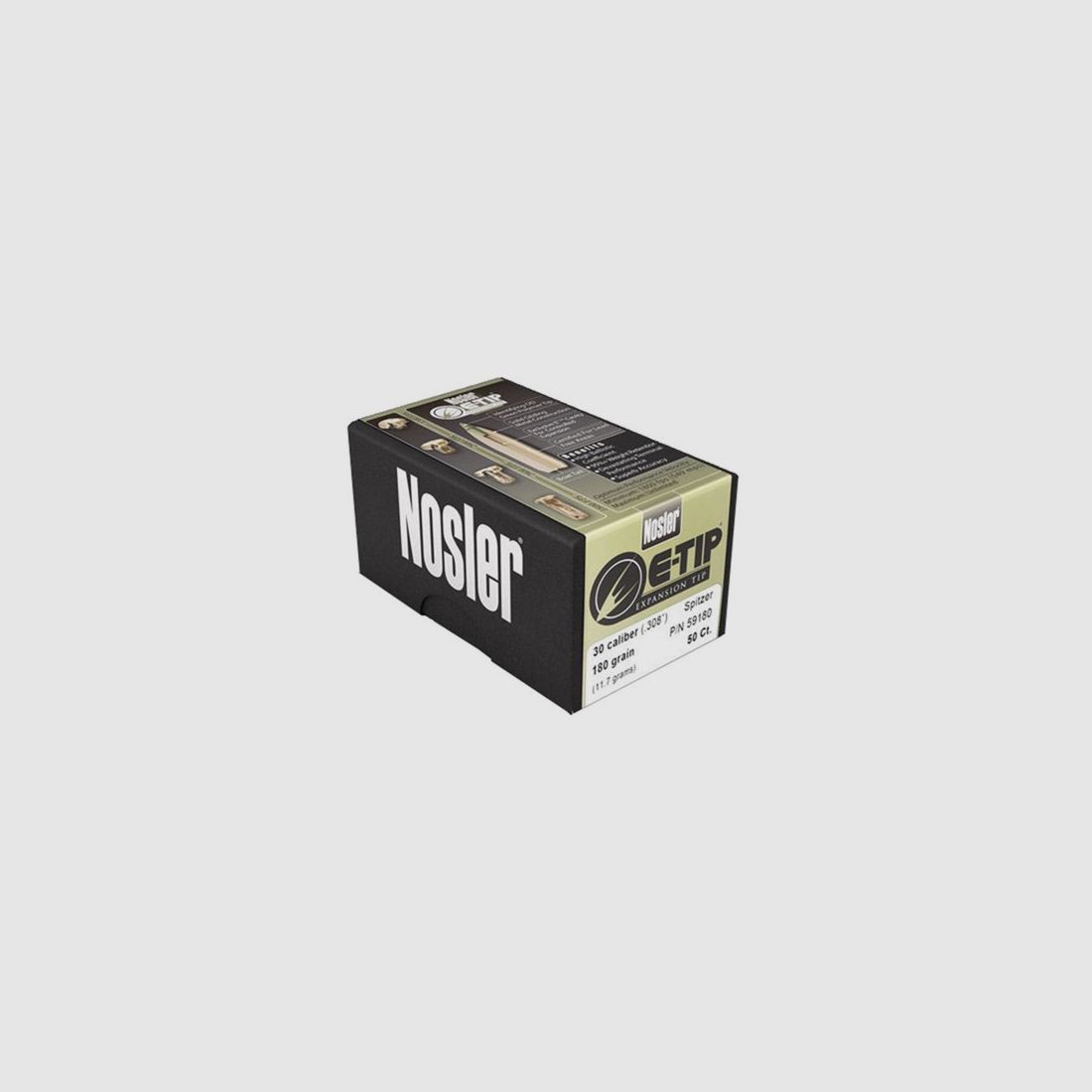 NOSLER 30 CALIBER (0.308″) 150GR ROUND NOSE 50/BOX, imagen 1 de 2