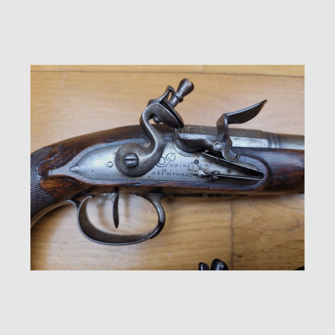 Mooie paar kleine officier pistolen – 1e Rijk – rond 1813/1815 – door Perrin in Poitiers – Uitstekende staat, afbeelding 8 van 34
