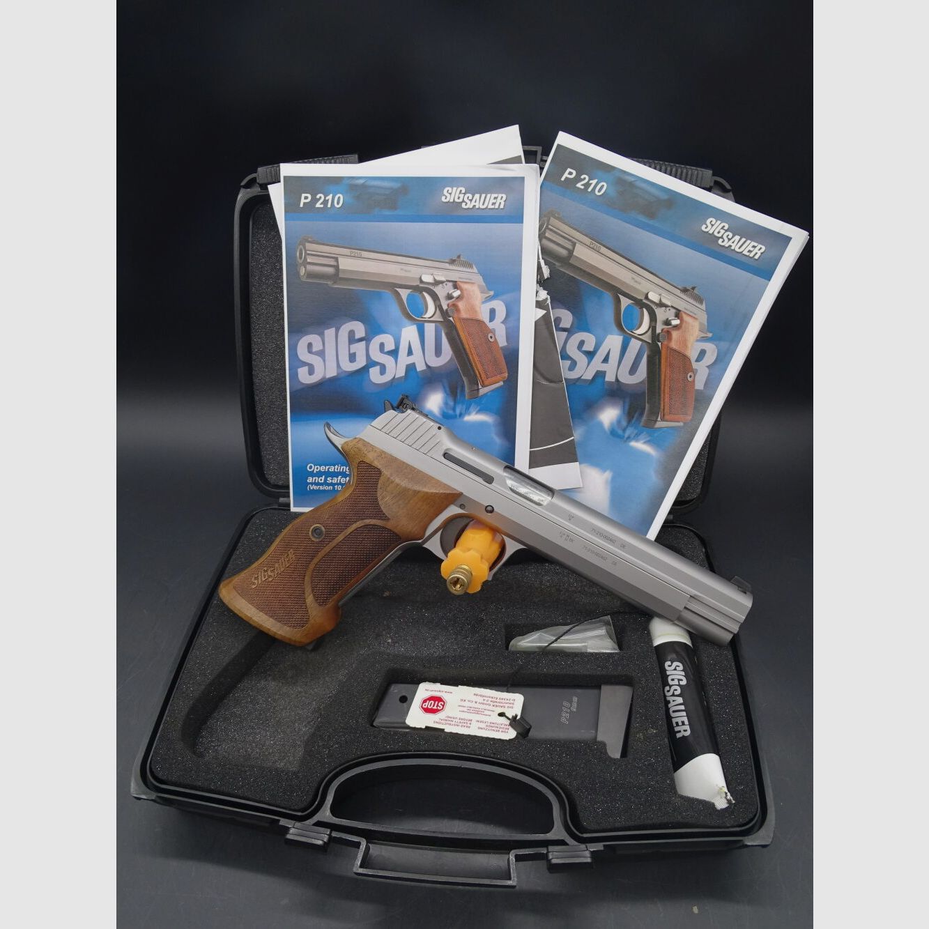 SIG Sauer P210 Super Target Silver 6" Hecho en Alemania P210 Super Target Silver