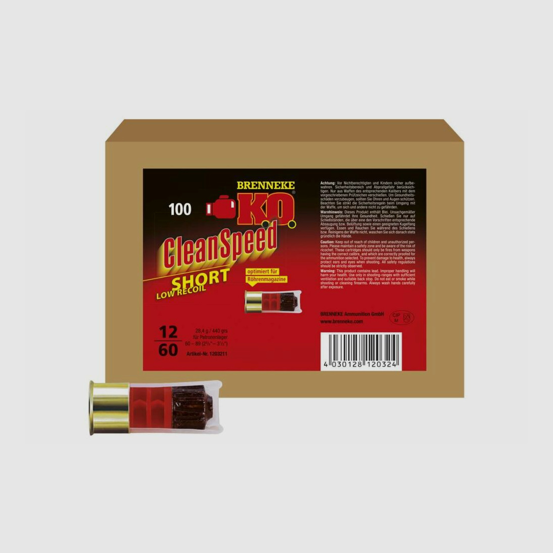 Brenneke KO CS Short 12/60 28,4g