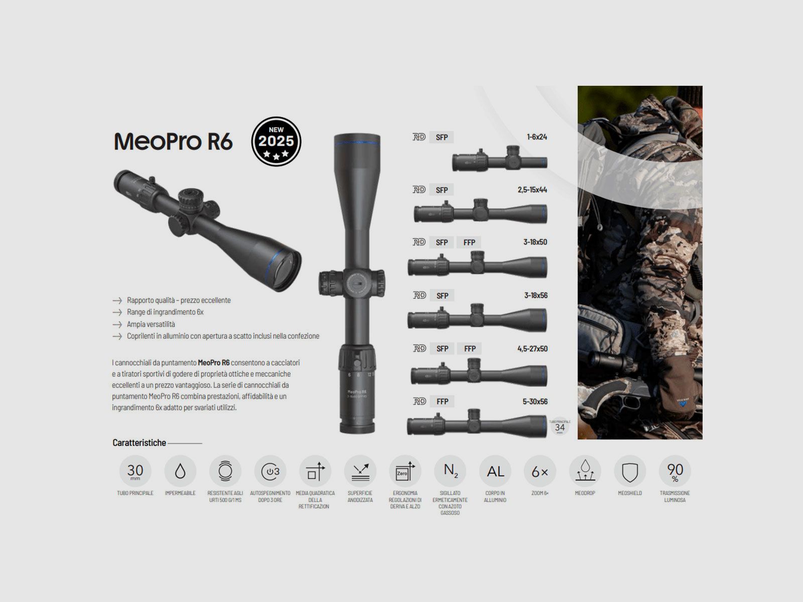 OPTIK – MEOPTA – MEOPRO R6 3-18×50 SFP | Absehen Z-PLEX, Bild 3 von 3