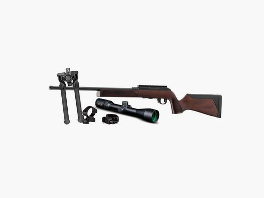 Rifle Pack Force B1 kal.22LR 10 schoten houten versie 20" + bipod + richtkijker + montage