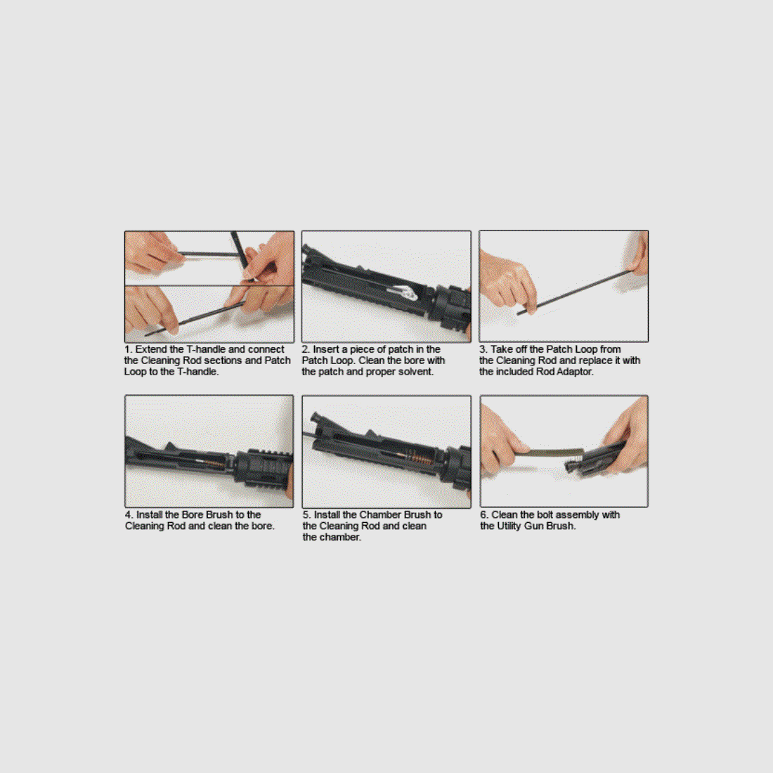 Kit de nettoyage UTG AR15, 5.56/.223