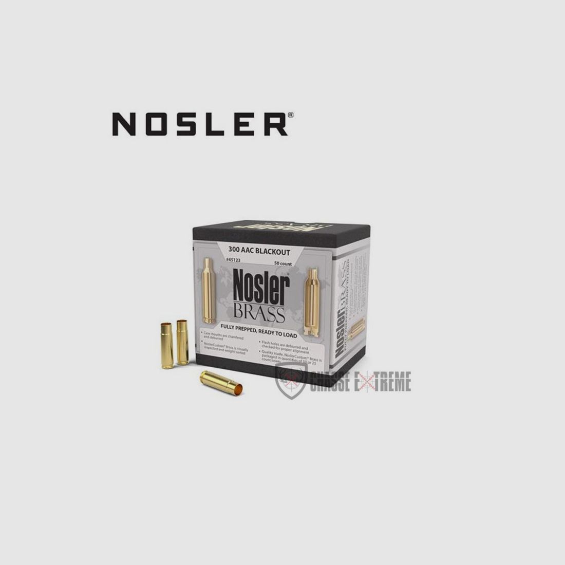 50 Bossoli NOSLER Cal. 300 Blackout, immagine 3 di 4