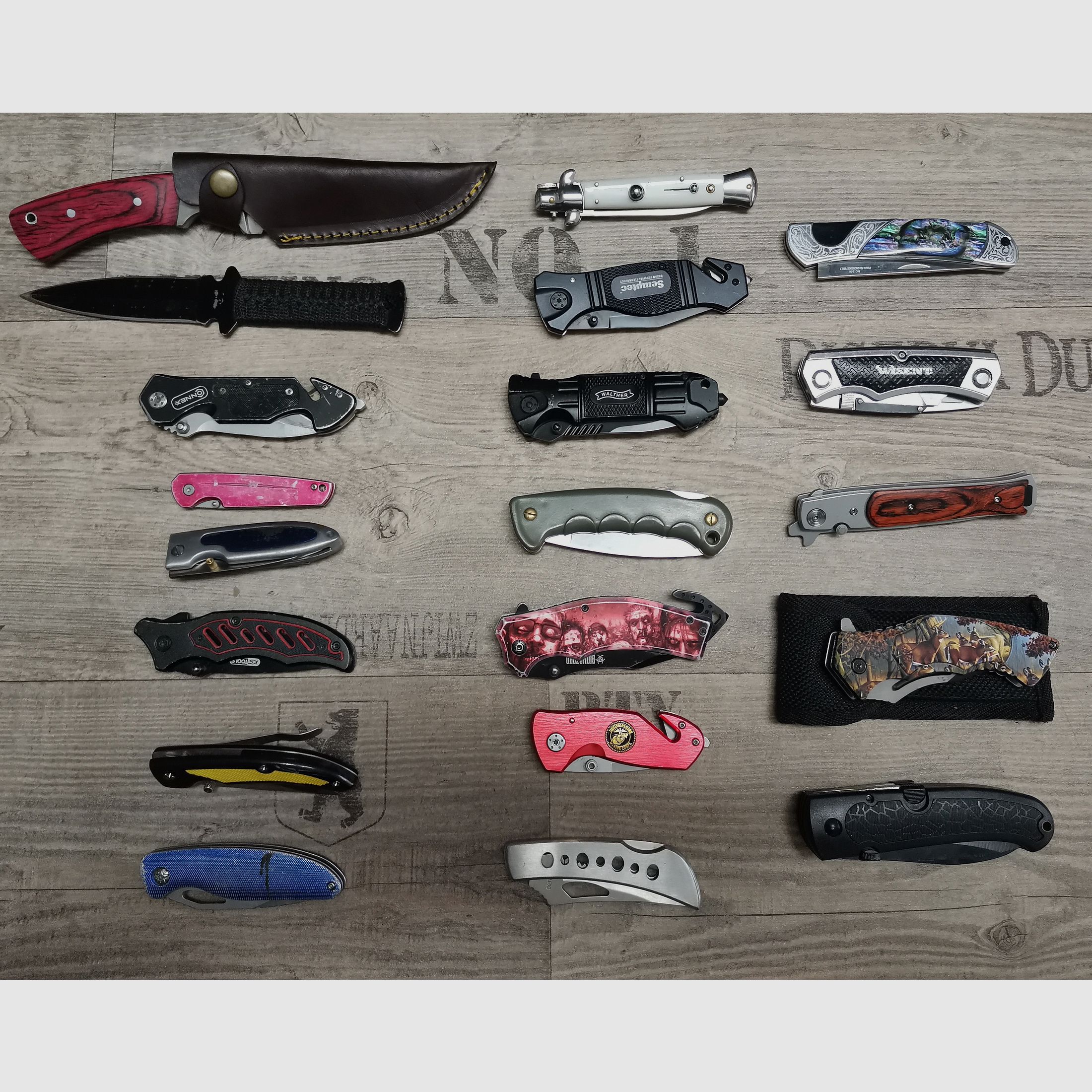 Messer Konvolut Böker Haller Walther Herbertz etc.  Einhandmesser Dolch Springmesser