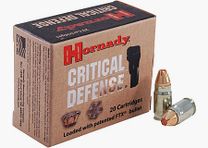 Hornady Critical Defense .357 Sig 115GR FTX 20 cartridges