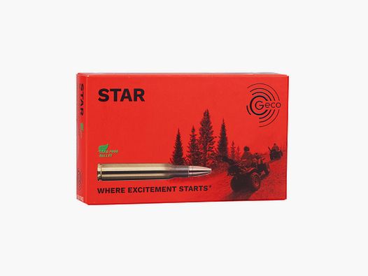 Geco 8x57 IS STAR 10,4g/160grs Cartouches pour carabines sans plomb