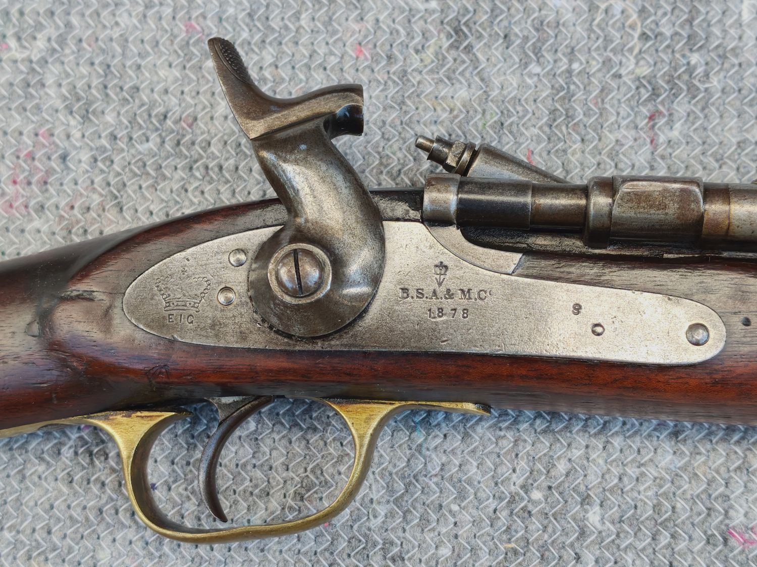 Original Snider Enfield Mk III Cavalry Carbine Kal. .577Snider - interessant gestempelt - sehr gut , Bild 4 von 13