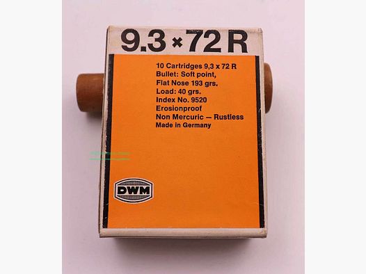 DWM, Berlin cartouches de fusil 9,3x72R