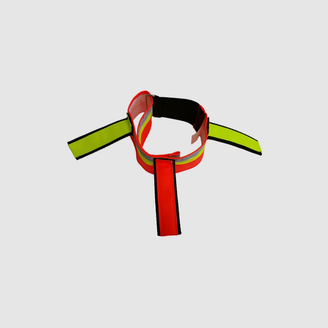 Fritzmann Hundesignalhalsband, 6cm breit, mit 3 Fahnen 40 - 55 cm Gelb