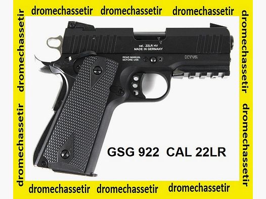Pistolet semi auto GSG, 922, cal 22 lr, noir