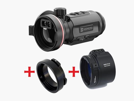 Hikmicro Thunder TQ50CL 3.0 mit Entfernungsmesser im Komplettset