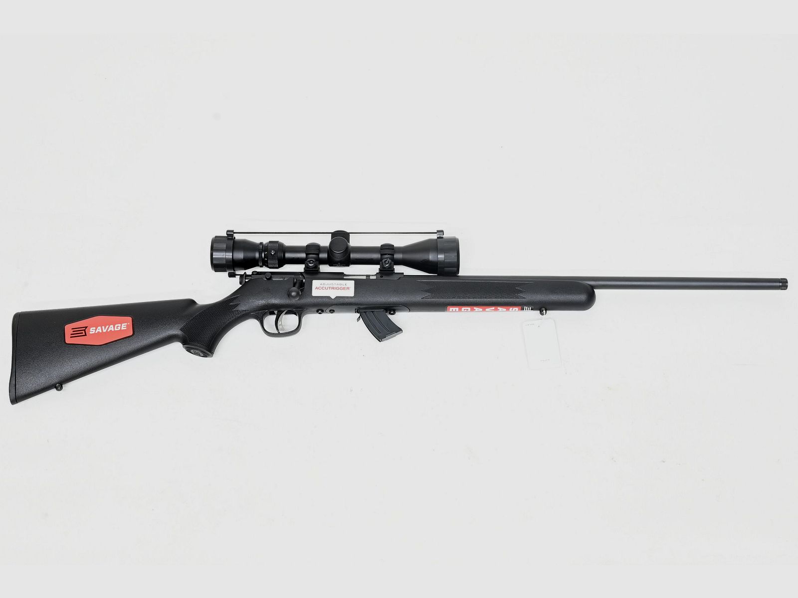 Rep. Gewehr Savage MK2 FNSXP-SR Swiss Edition, .22 LR, ZF Weaver 3-9×40, Gewinde 1/2×19